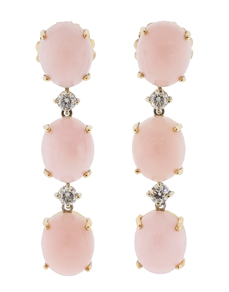 IRENE NEUWIRTH JEWELRY-Pink Opal And Diamond Earrings-ROSE GOLD