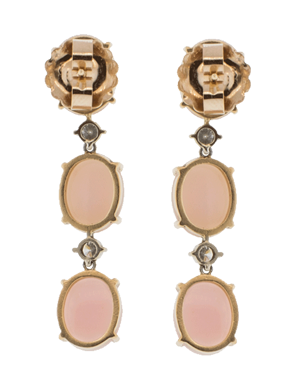 IRENE NEUWIRTH JEWELRY-Pink Opal And Diamond Earrings-ROSE GOLD