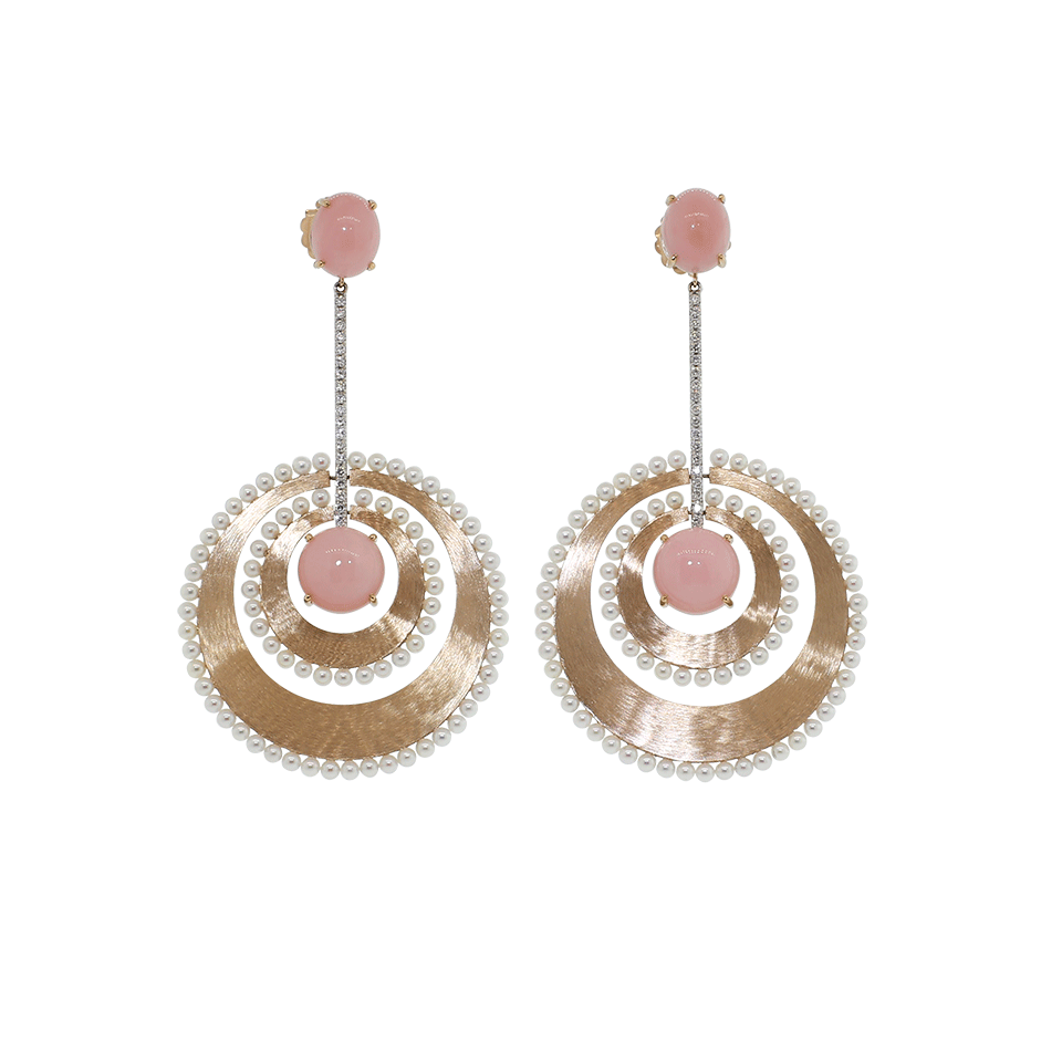 IRENE NEUWIRTH JEWELRY-Pink Opal Earrings-ROSE GOLD