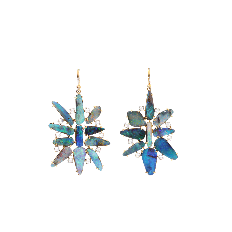 Boulder Opal And Diamond Earrings JEWELRYFINE JEWELEARRING IRENE NEUWIRTH JEWELRY   