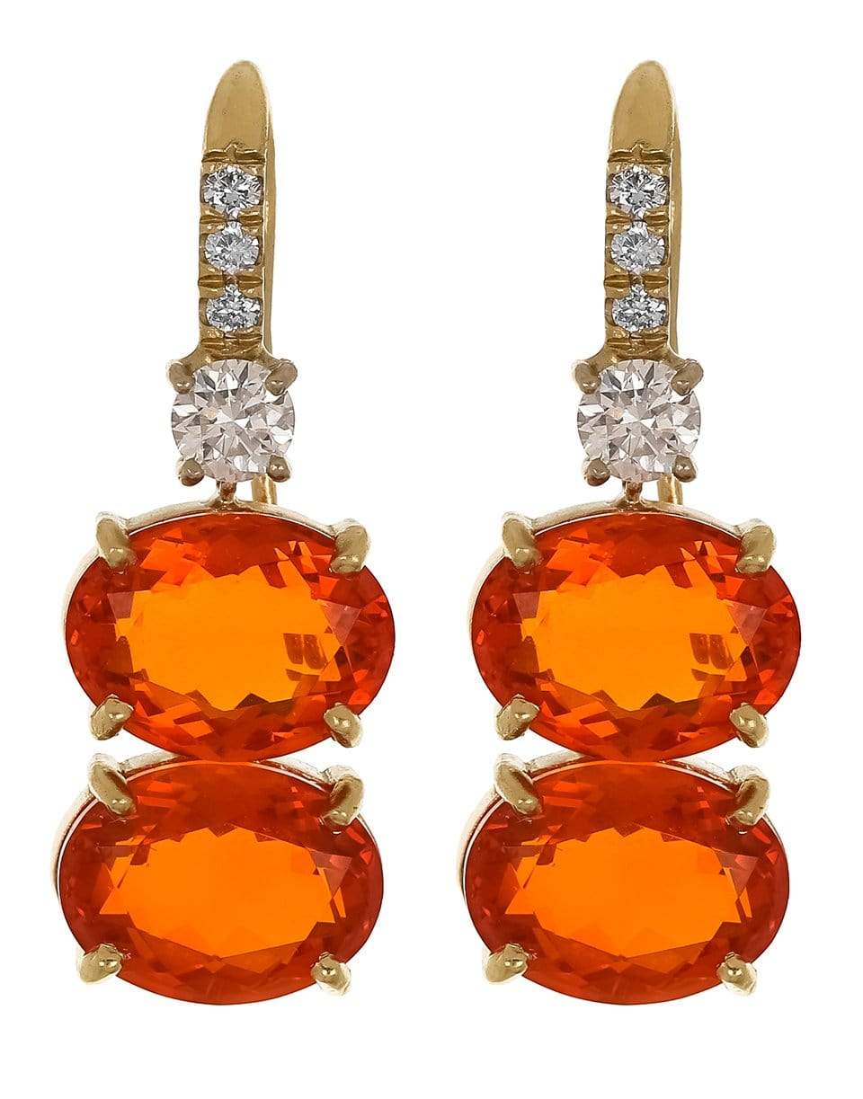 Gemmy Gem Mexican Fire Opal Drop Earrings JEWELRYFINE JEWELEARRING IRENE NEUWIRTH JEWELRY   