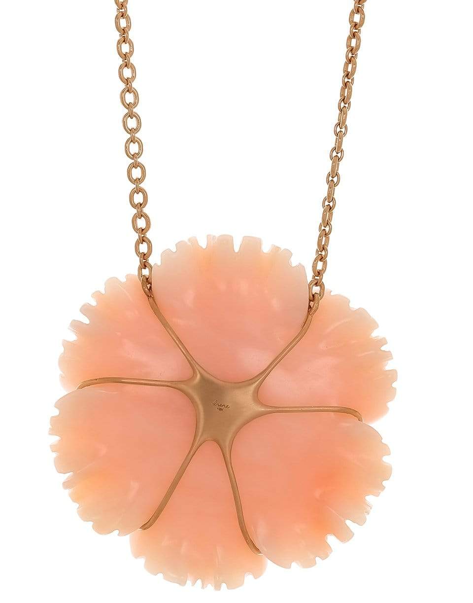 IRENE NEUWIRTH JEWELRY-Botanical Carved Pink Opal Flower-ROSE GOLD