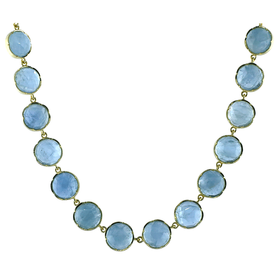 IRENE NEUWIRTH JEWELRY-Fine Aquamarine Necklace-YELLOW GOLD