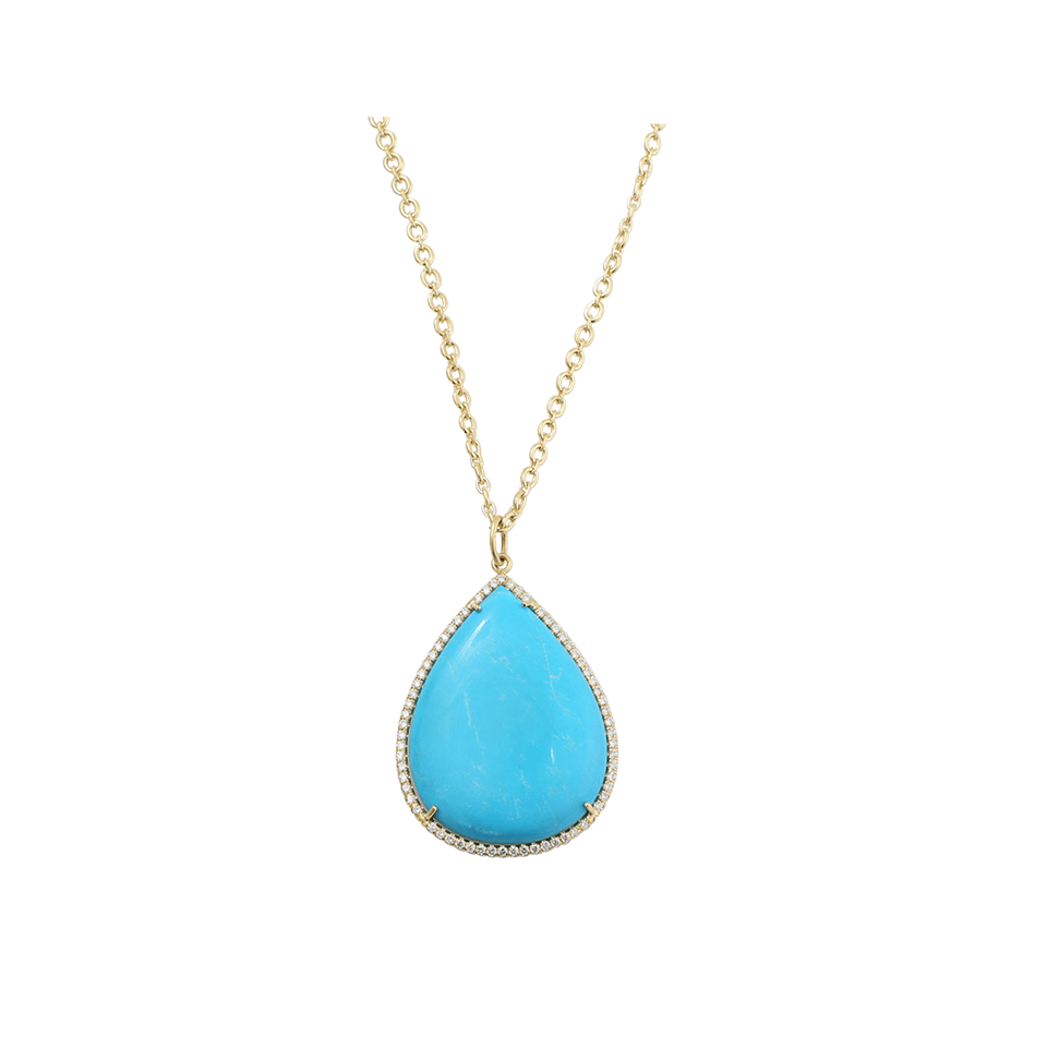 Pear Shape Turquoise Necklace JEWELRYFINE JEWELNECKLACE O IRENE NEUWIRTH JEWELRY   
