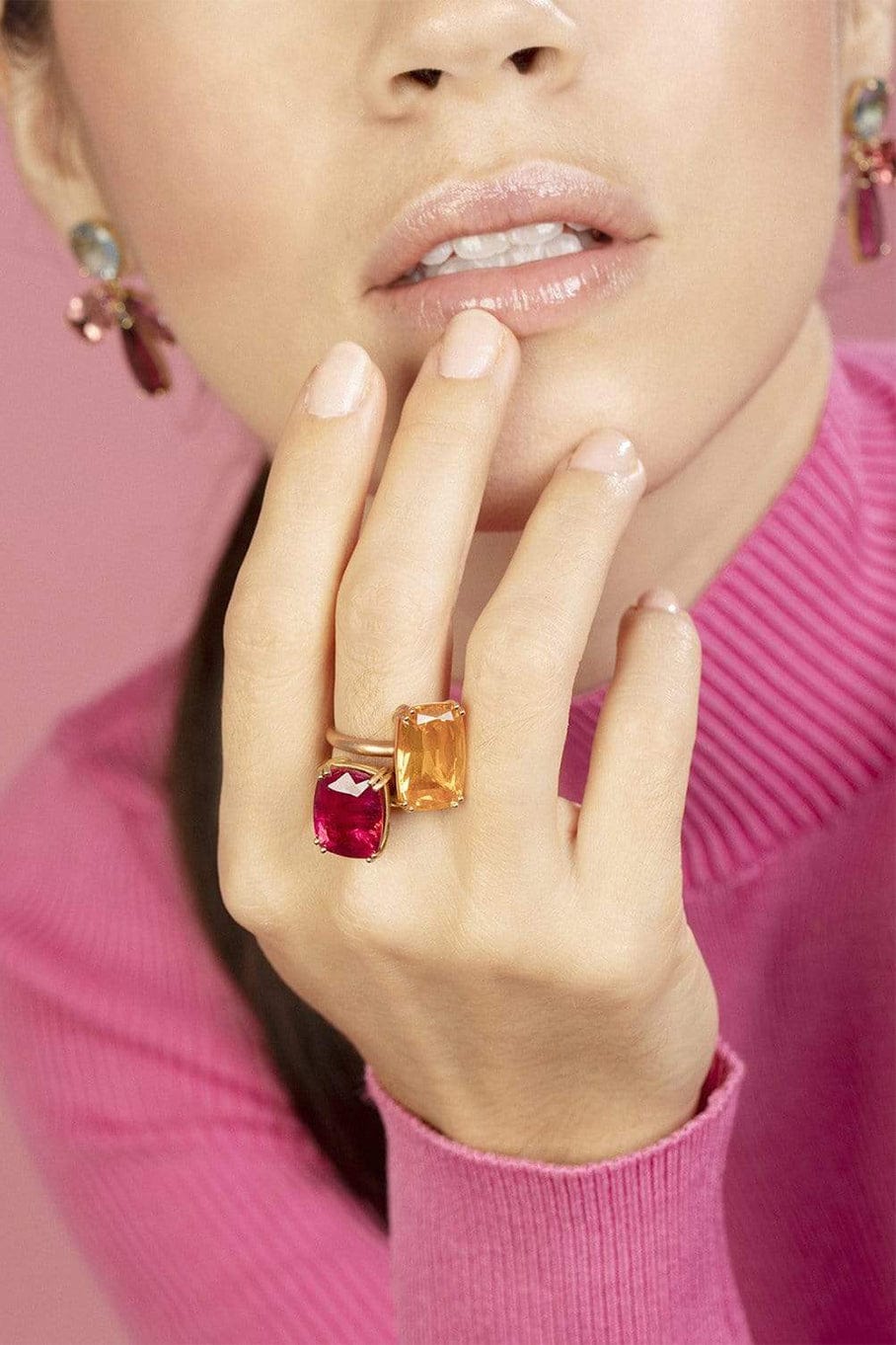 IRENE NEUWIRTH JEWELRY-Gemmy Gem Fire Opal Ring-ROSE GOLD