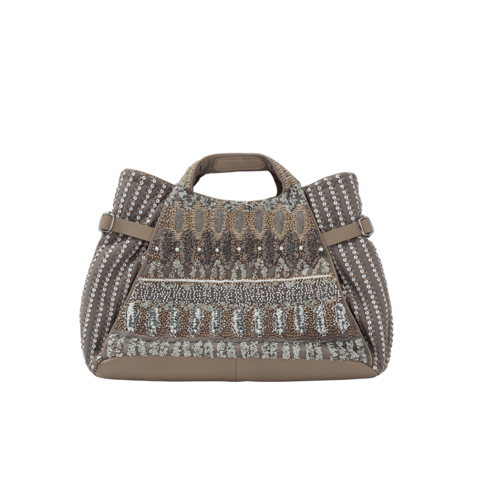 JAMIN PUECH-Cassandra Embroidered Bag-BEIGE