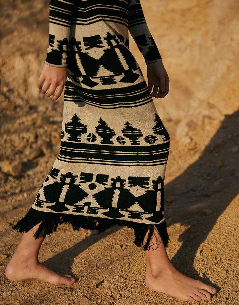 JOHANNA ORTIZ-Wakan Tanka Tribal Midi Dress-