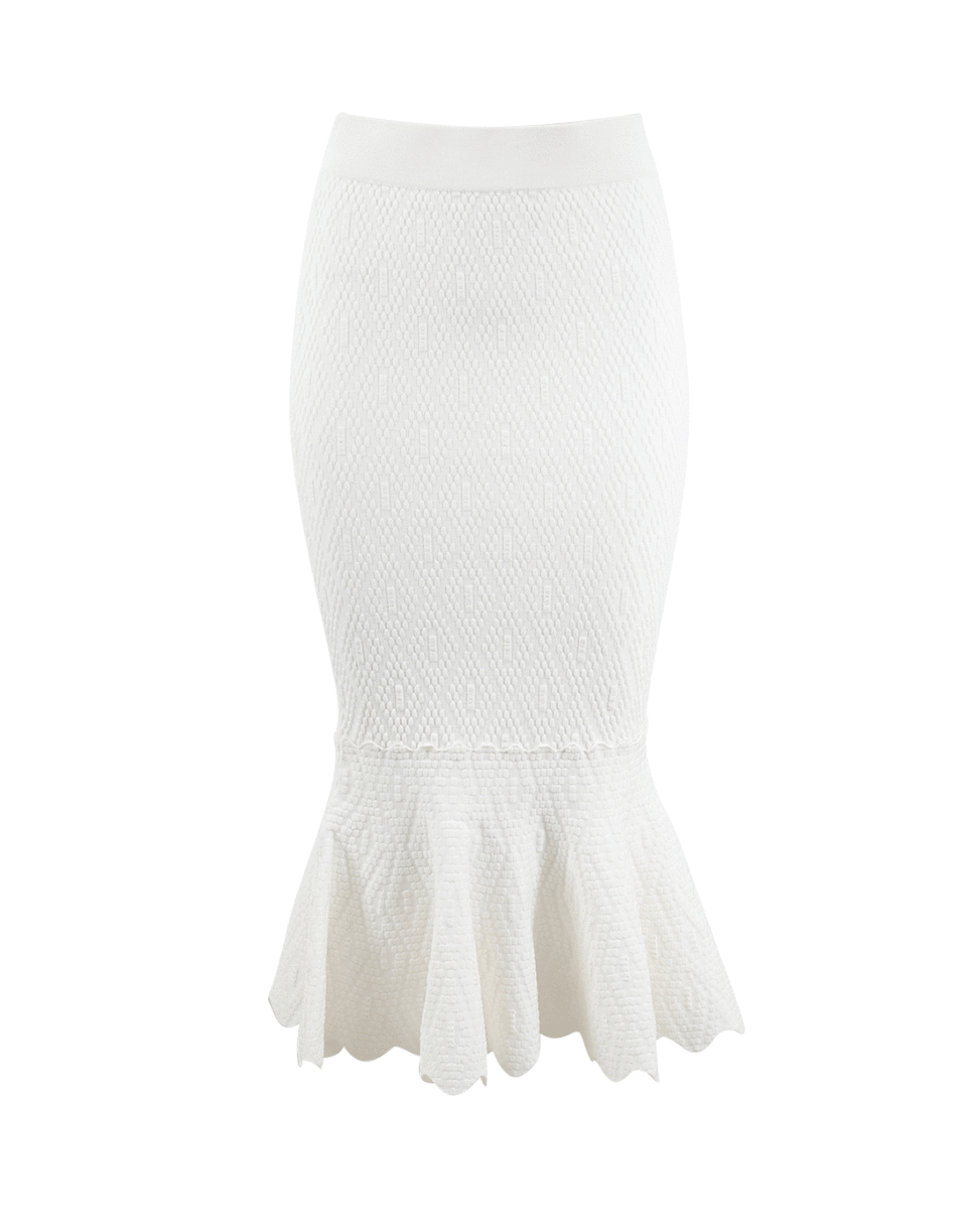 SIMKHAI-Diamond Texture Knit Skirt-