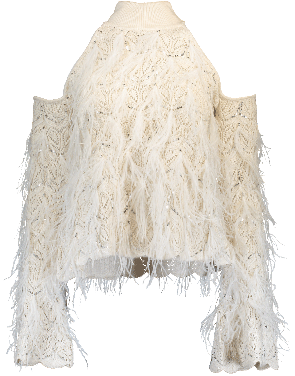 SIMKHAI-Knit Cold Shoulder Sweater-