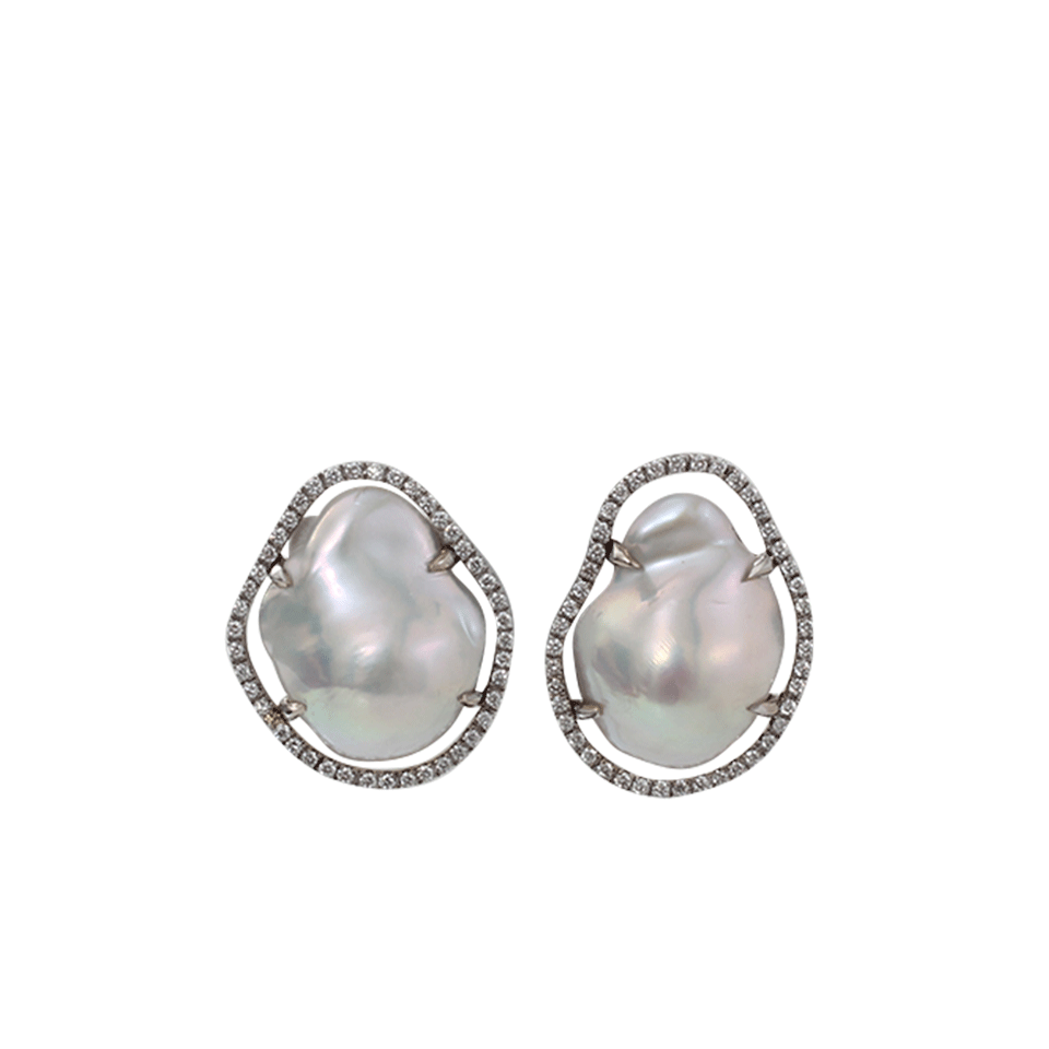 JORDAN ALEXANDER-Pearl Slice Diamond Earrings-WHITE GOLD
