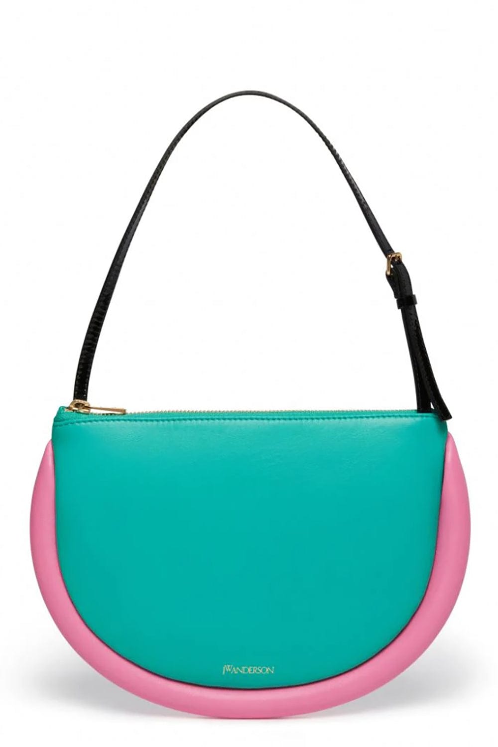 JW Anderson Bumper-Moon Leather Shoulder Bag - Blue