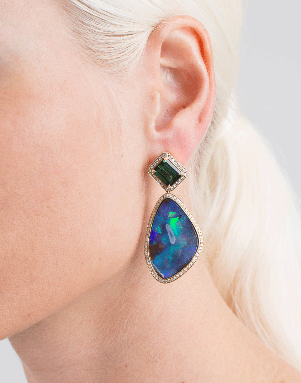 KATHERINE JETTER-Opal Earrings-YELLOW GOLD