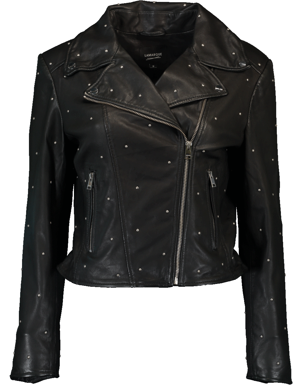 LAMARQUE-Piper Studded Biker Jacket-