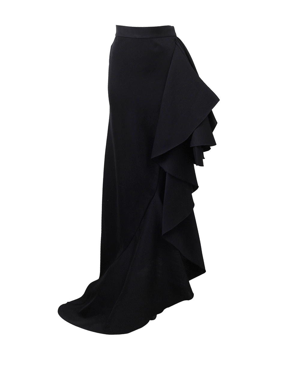 LANVIN-Cascading Evening Skirt-BLACK