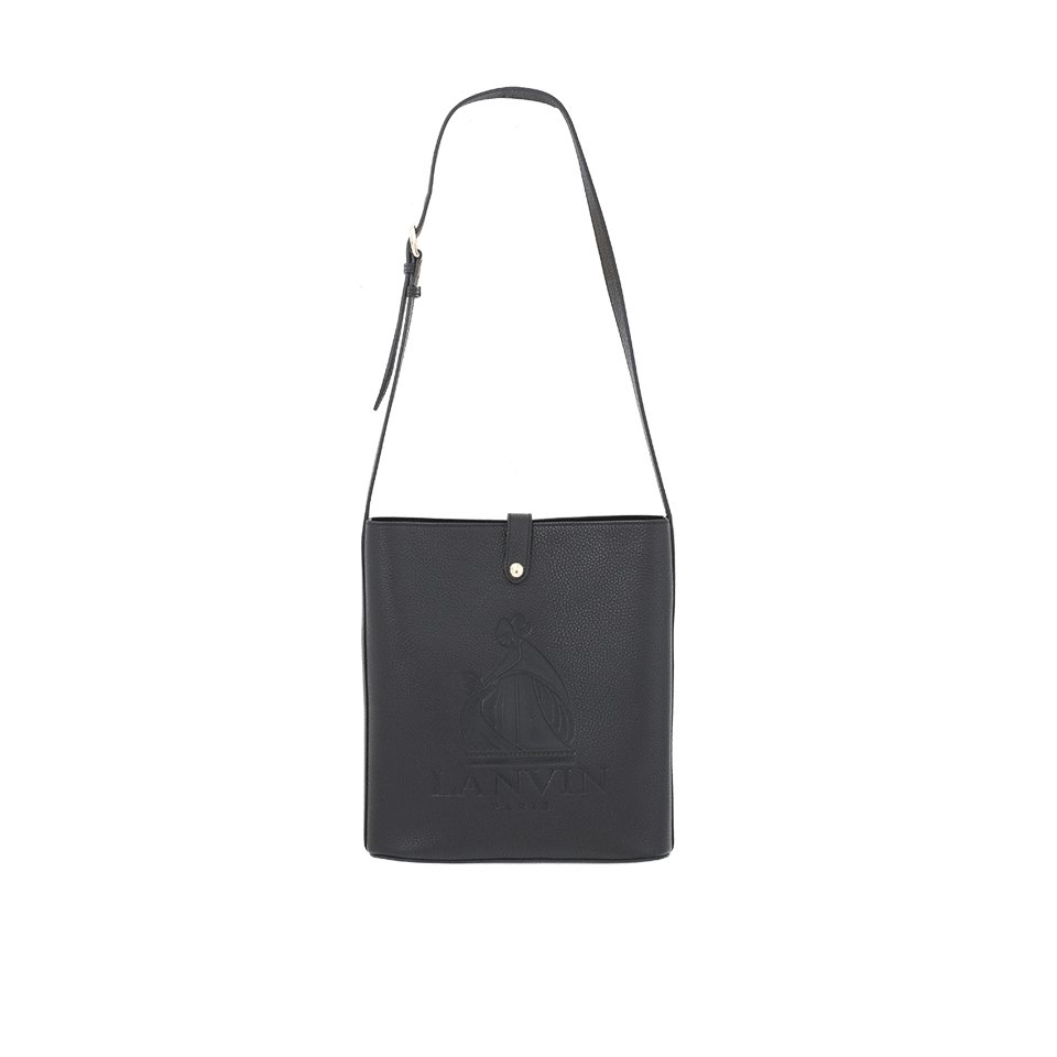LANVIN-So Lanvin Shopper Logo Bag-BLACK