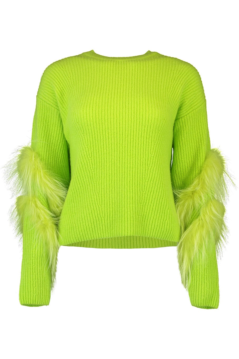 LAPOINTE-Cashmere Silk Sweater With Fur-