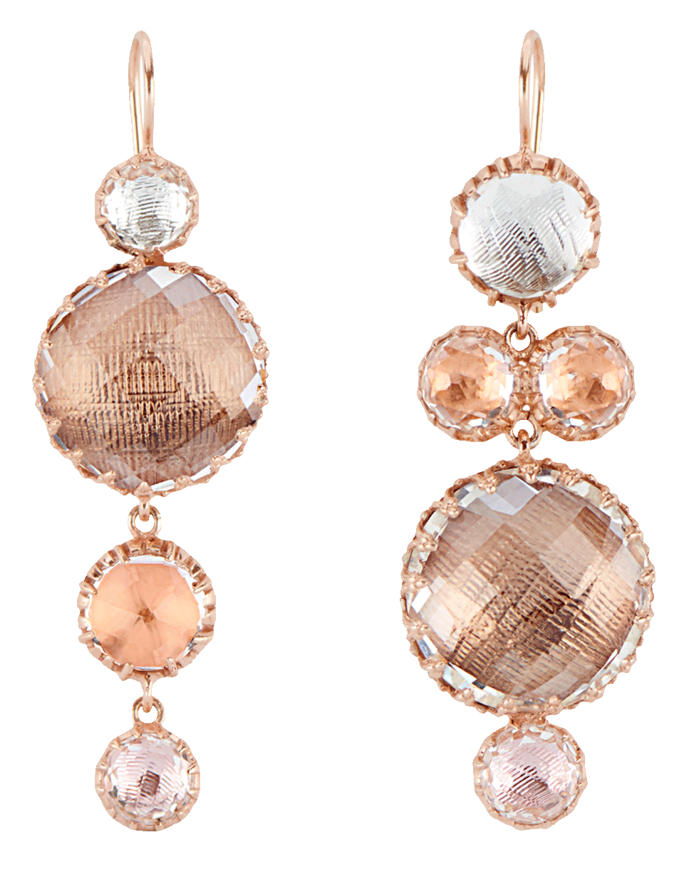 LARKSPUR & HAWK-Sadie Mismatched Bubble Earrings-ROSE GOLD