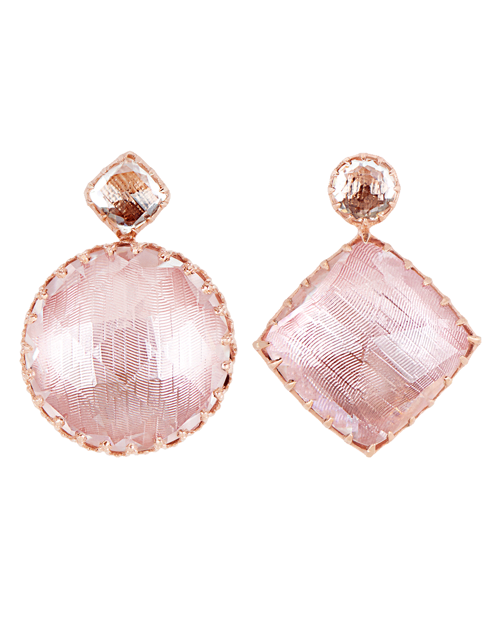 LARKSPUR & HAWK-Sadie Mismatched Fawn Earrings-ROSE GOLD