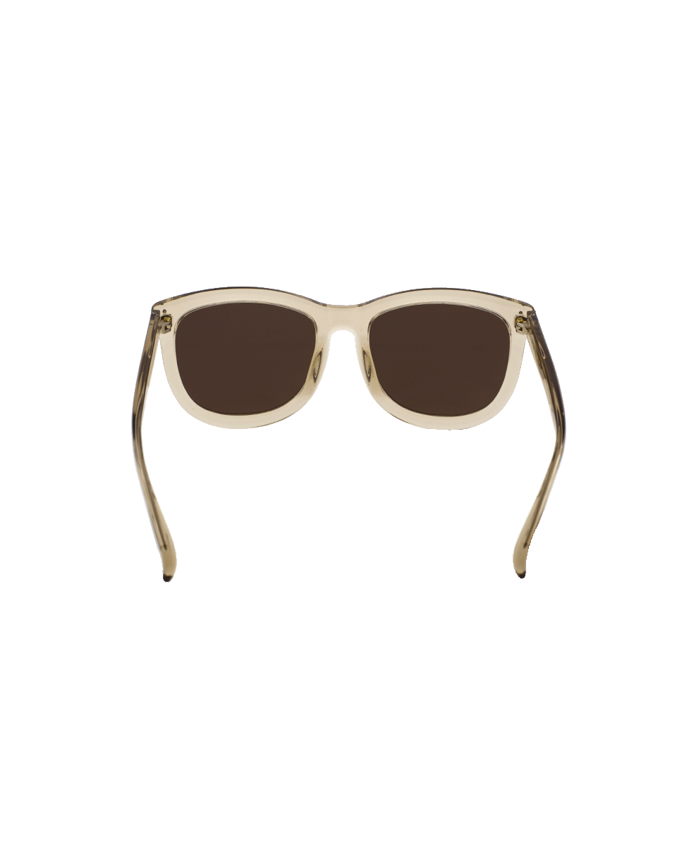 LINDA FARROW-Acetate Colored Sunglasses-ASH/RG