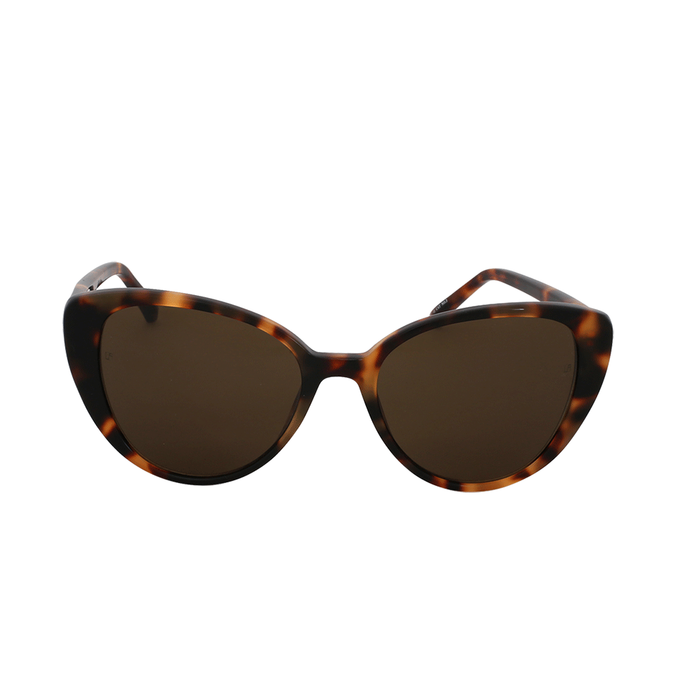 LINDA FARROW-Cat-Eye Sunglasses-BROWN