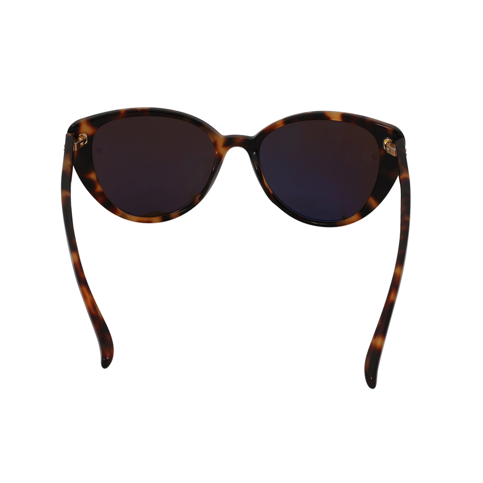 LINDA FARROW-Cat-Eye Sunglasses-BROWN