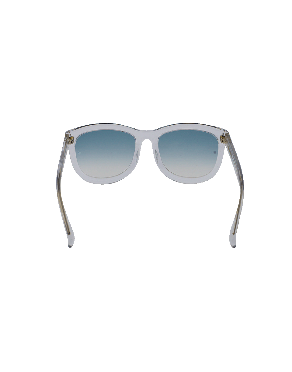 LINDA FARROW-Acetate Colored Sunglasses-CLR/TRQ