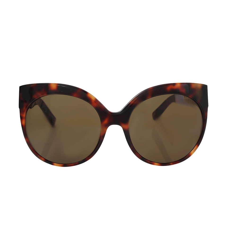 LINDA FARROW-Cat-Eye Sunglasses-GOLD