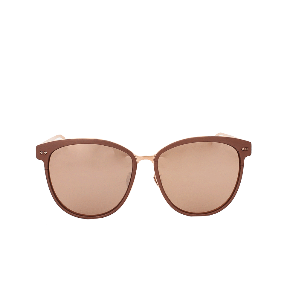 LINDA FARROW-Copper Sunglasses-ROSE GOLD