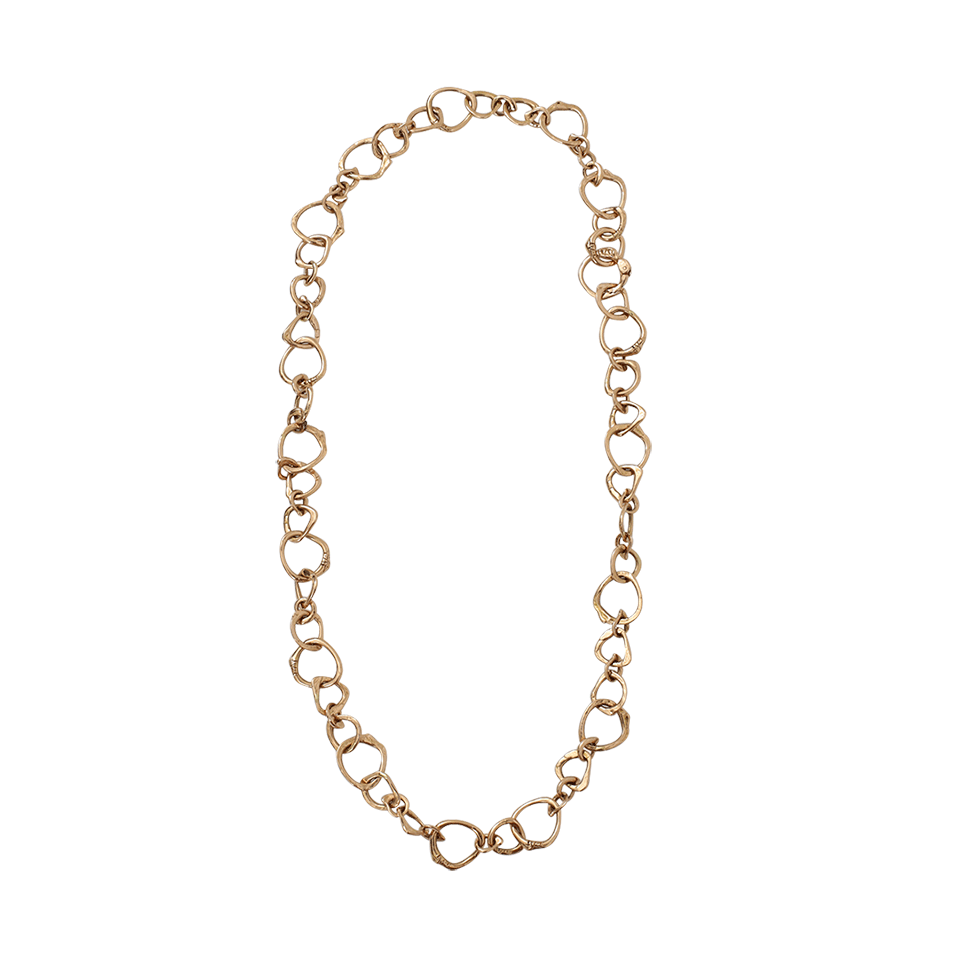 LUCIFER VIR HONESTUS-Gold Link Chain Necklace-ROSE GOLD