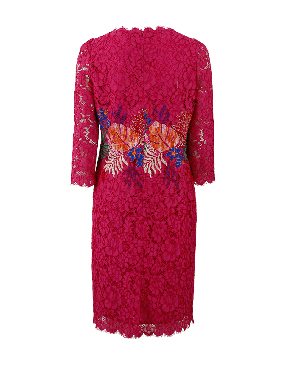 MAISON COMMON-Floral Lace Dress-