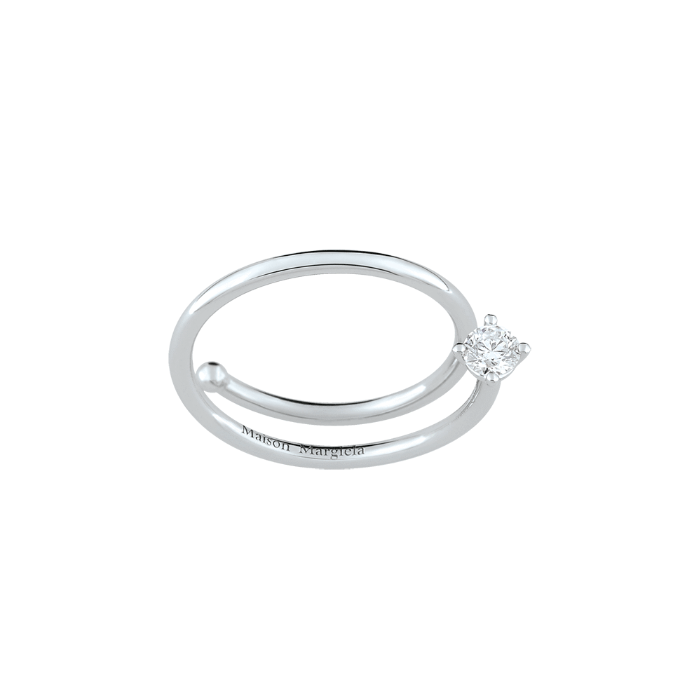 MAISON MARGIELA FINE-Entre Deux Diamond Wrap Ring-WHITE GOLD