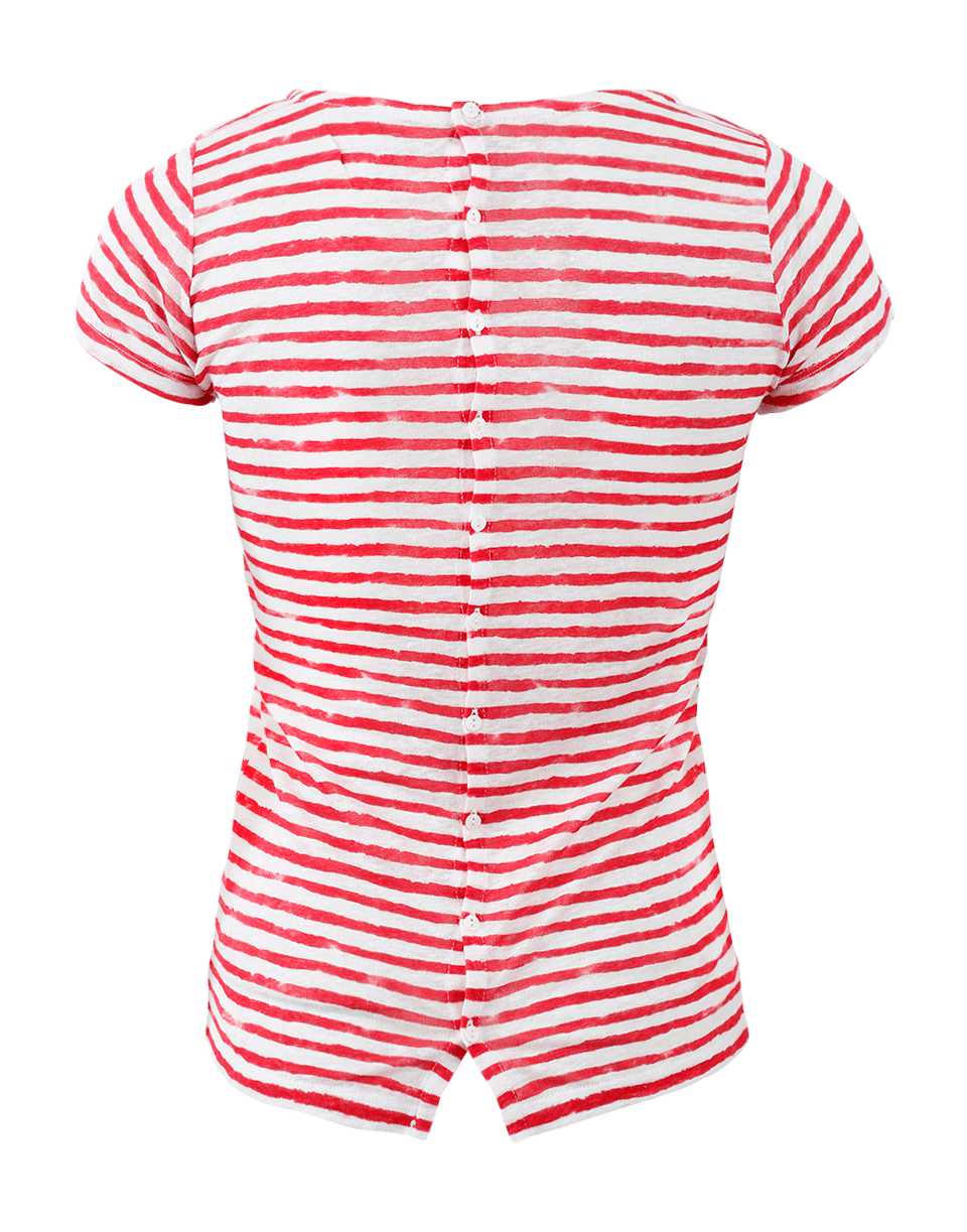 MAJESTIC FILATURES-Striped Fitted Tee-