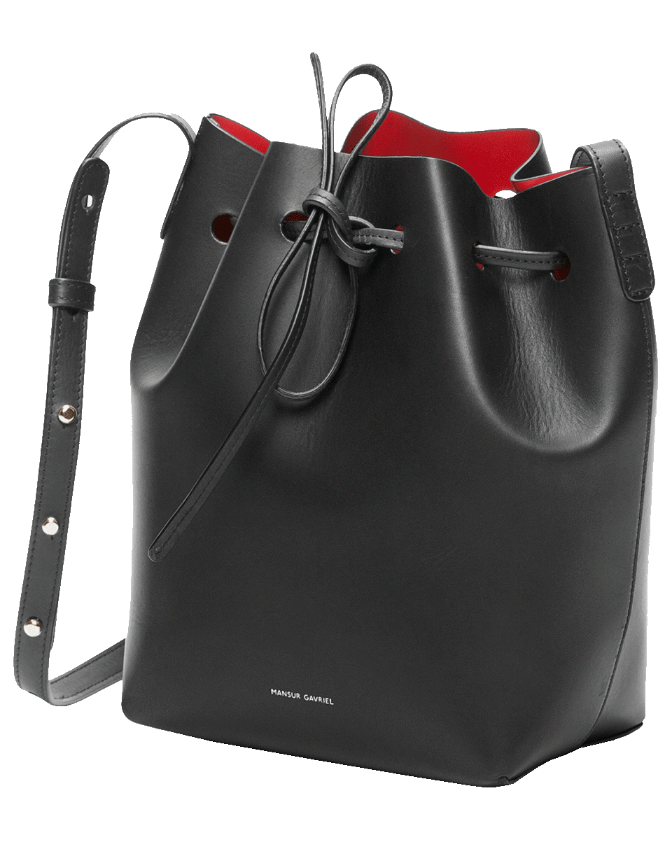 MANSUR GAVRIEL-Mini Bucket Bag-BLK/FLAM