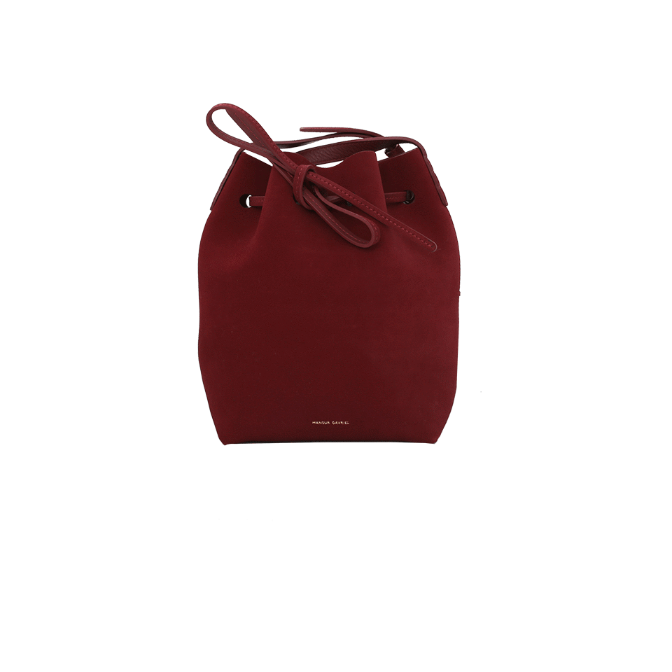 MANSUR GAVRIEL-Suede Mini Bucket Bag-ROCOCO