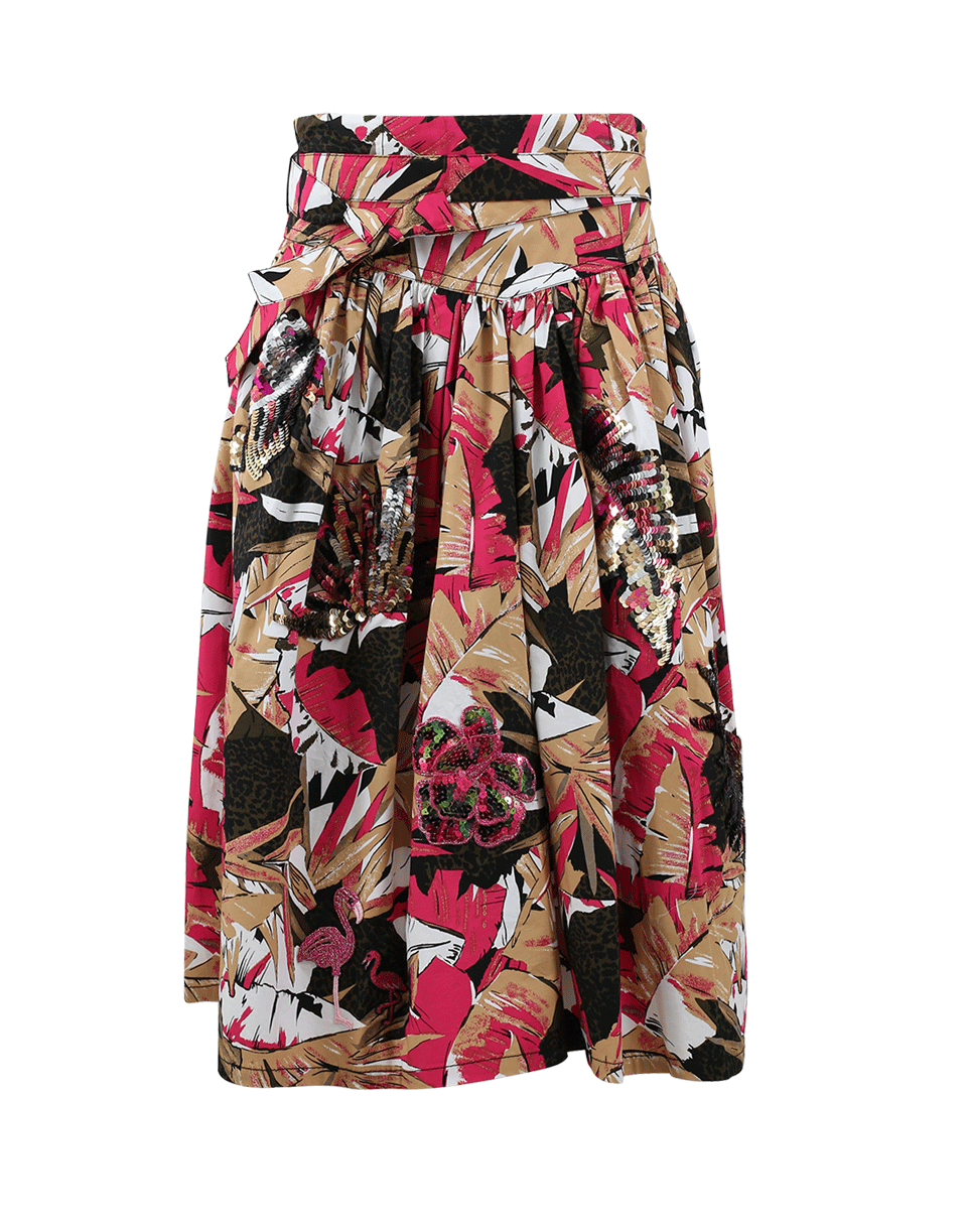 MARC JACOBS-Palm Belted Full Skirt-