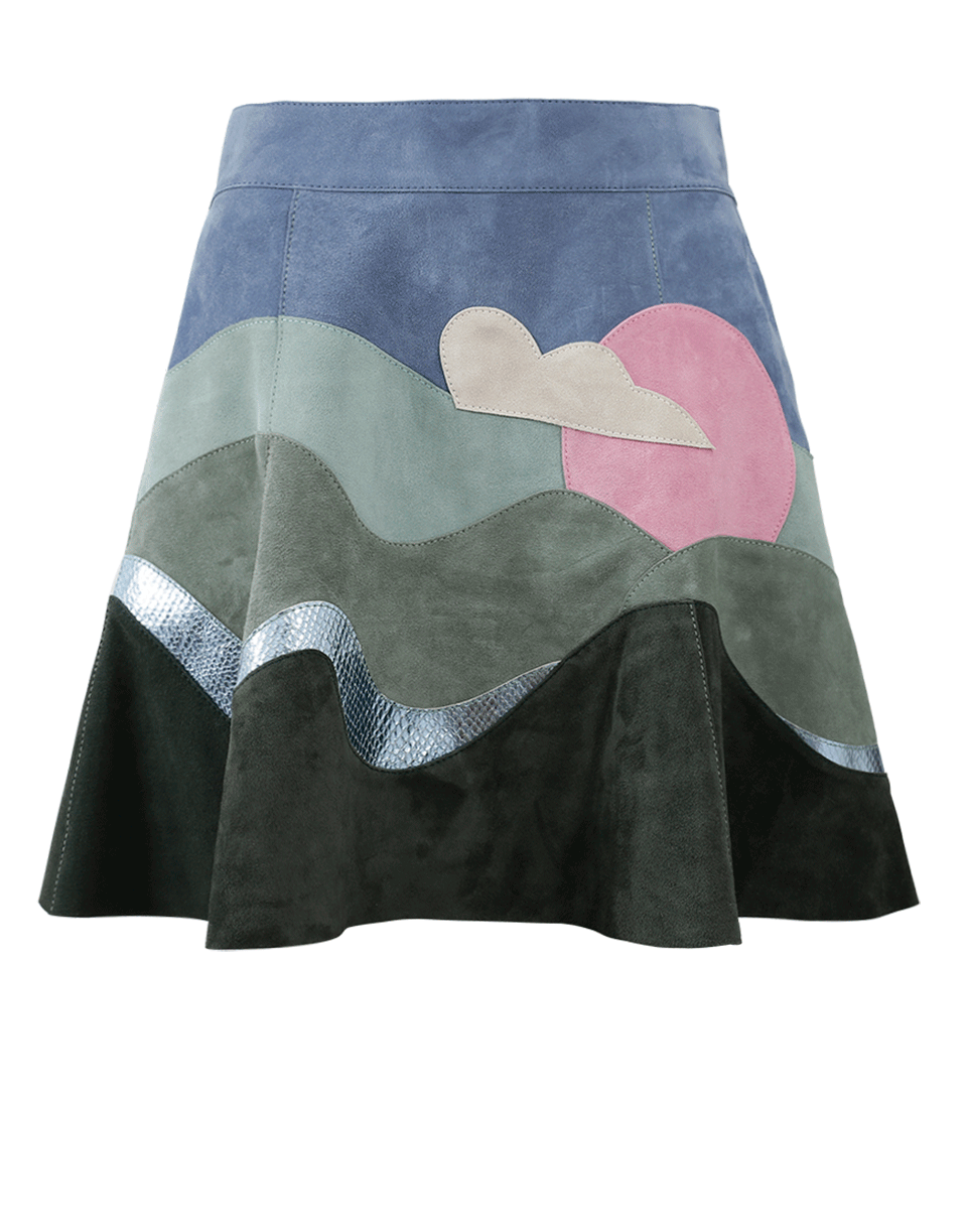 MARC JACOBS-Suede Flare Skirt-
