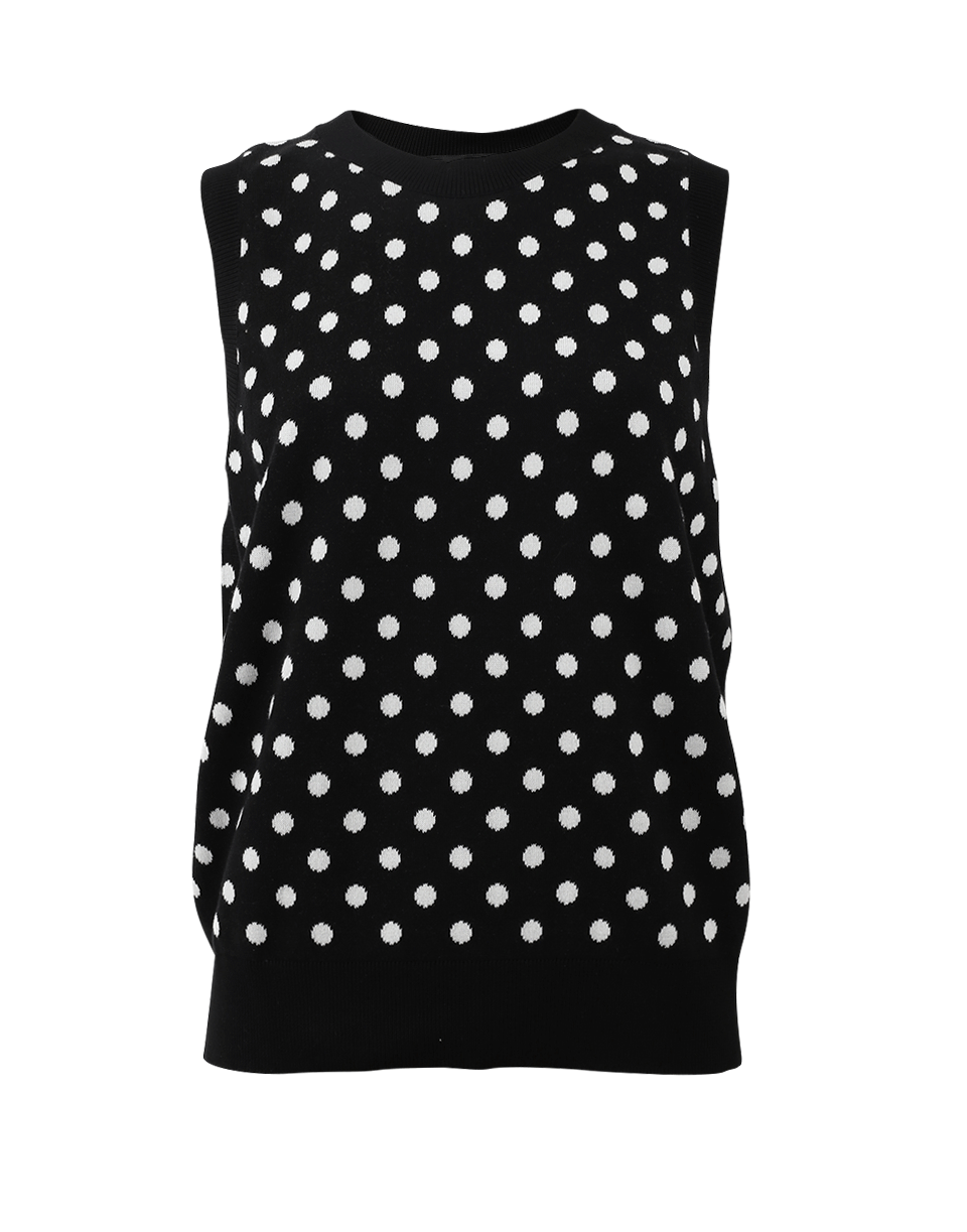 MARC JACOBS-Spot And Striped Sweater Vest-