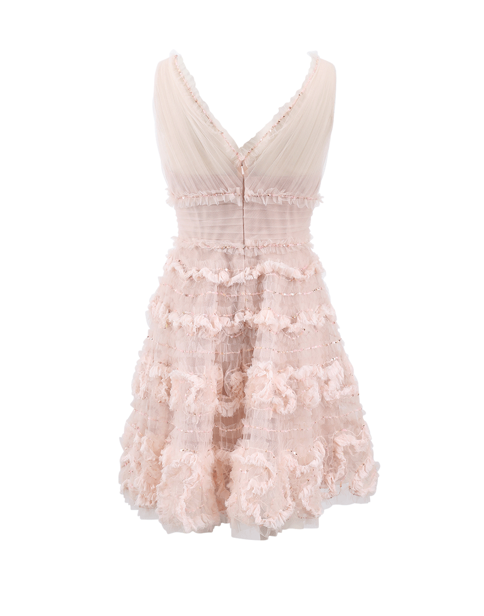 MARCHESA NOTTE-Tulle Cocktail Dress-