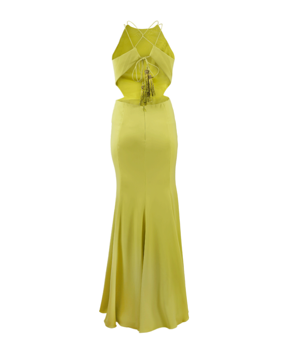 MARCHESA NOTTE-Cutout Crepe Gown-