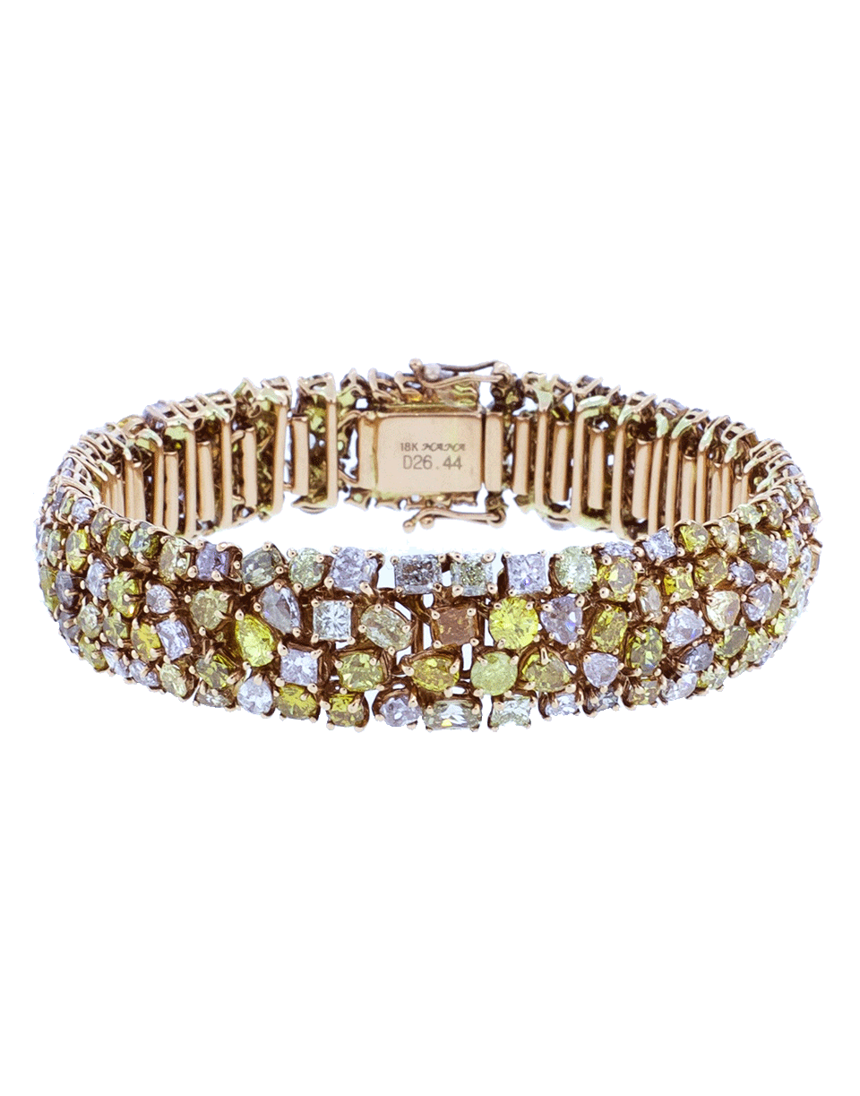 MARISSA DIAMONDS-Mixed Shape And Color Diamond Bracelet-ROSE GOLD