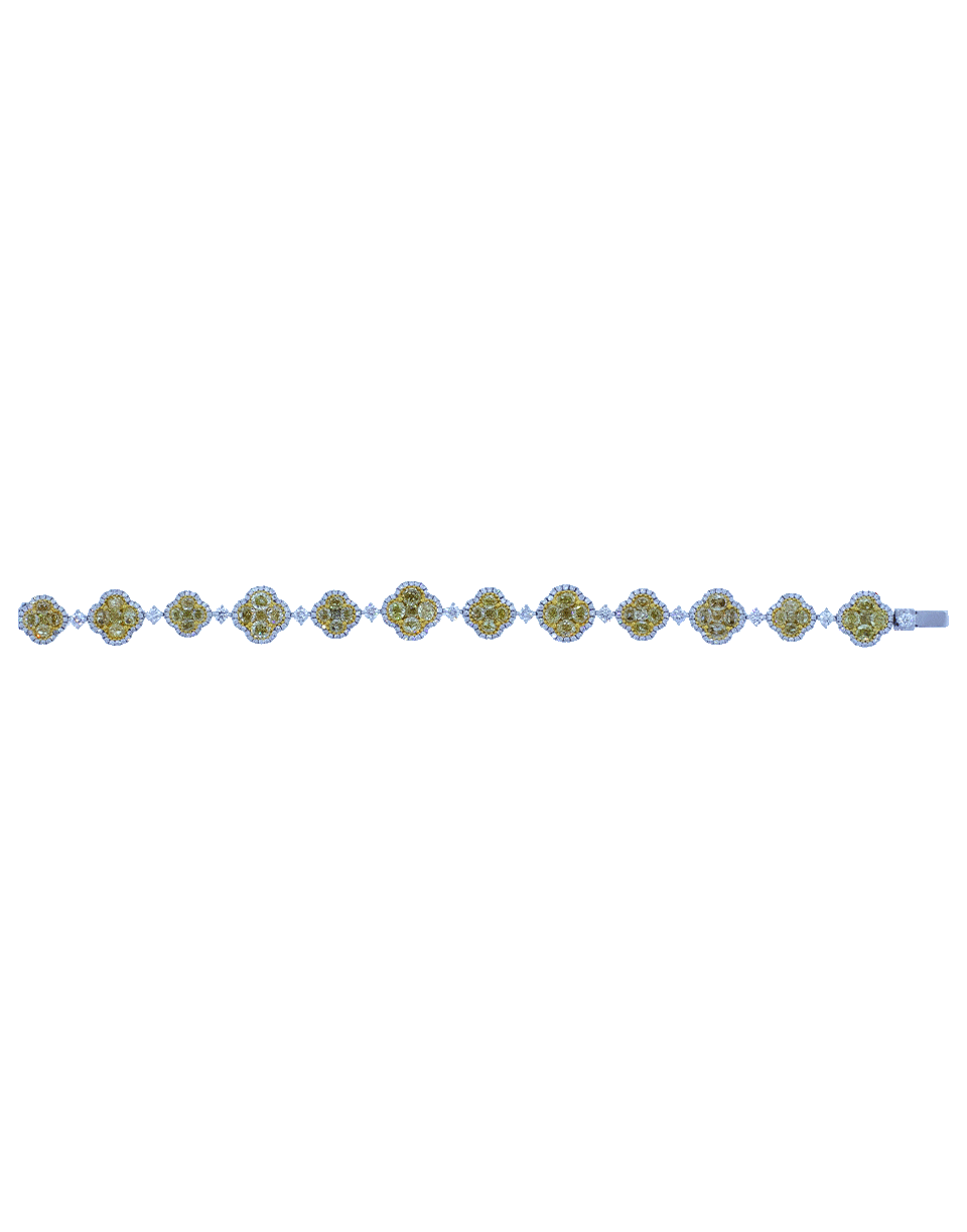 Fancy Diamond Cluster Bracelet JEWELRYFINE JEWELBRACELET O MARISSA DIAMONDS   