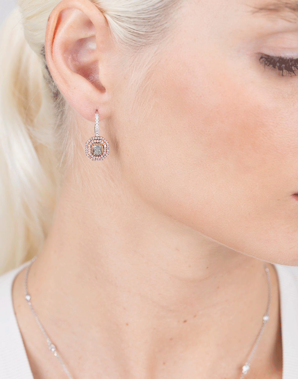 MARISSA DIAMONDS-Fancy Diamond Earrings-ROSE GOLD