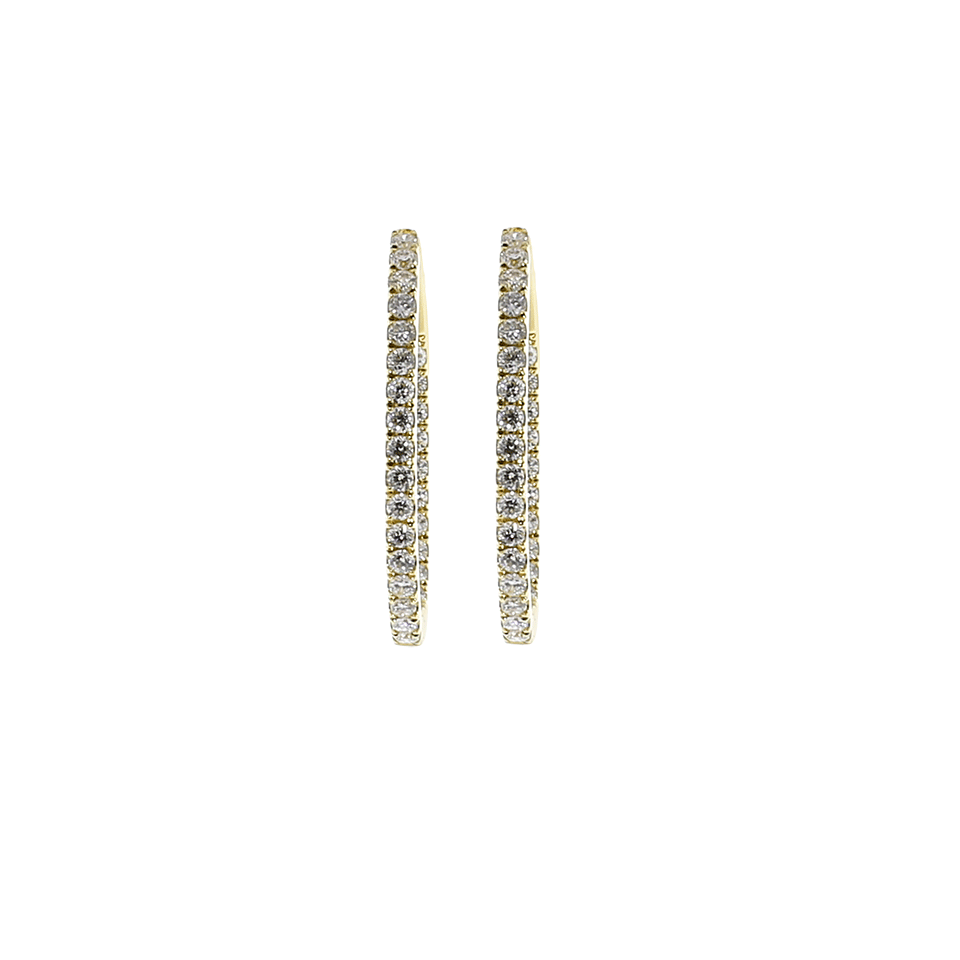 Medium Diamond Hoop Earrings JEWELRYFINE JEWELEARRING MARISSA DIAMONDS   