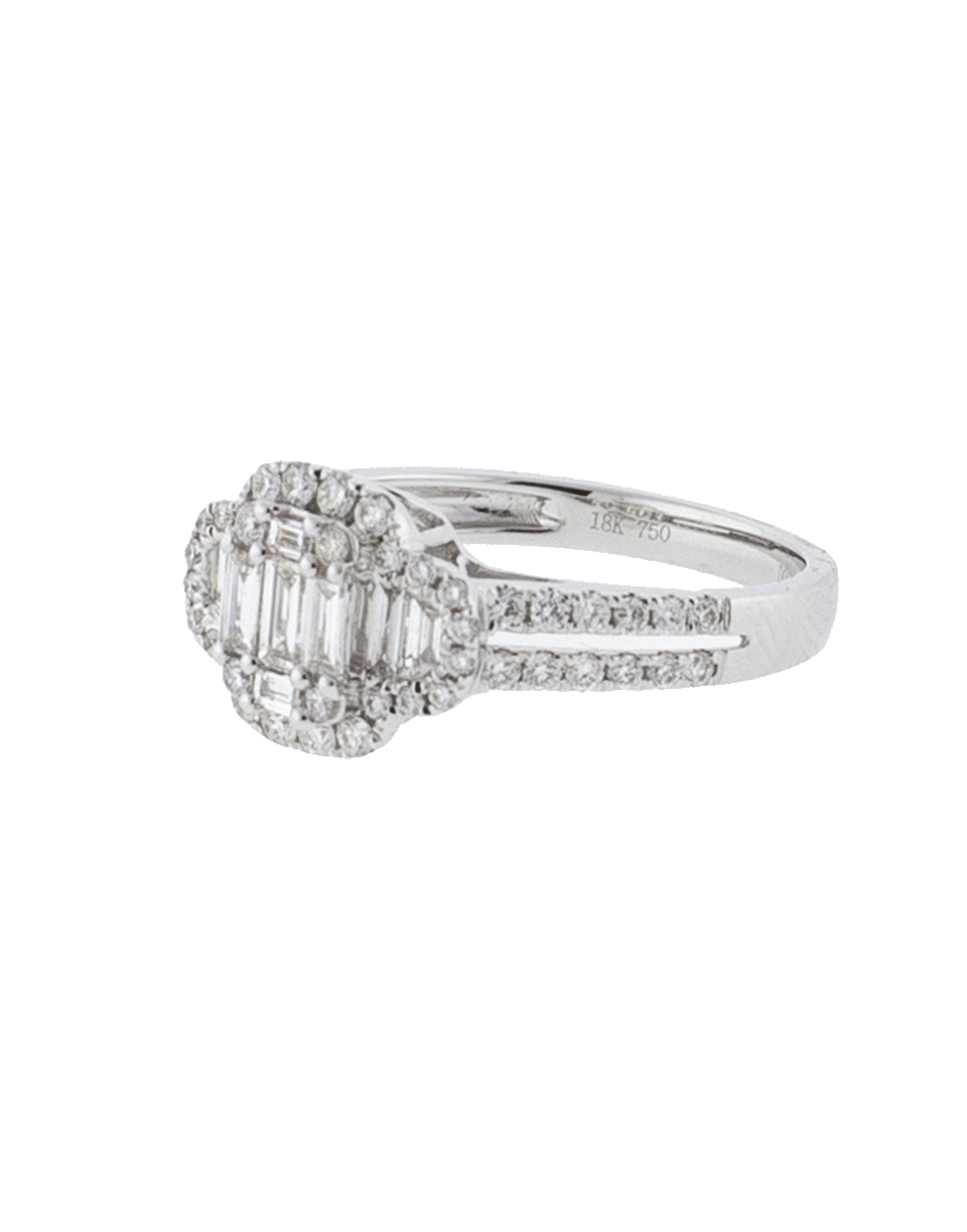MARISSA DIAMONDS-Tapered Diamond Baguette Ring-WHITE GOLD
