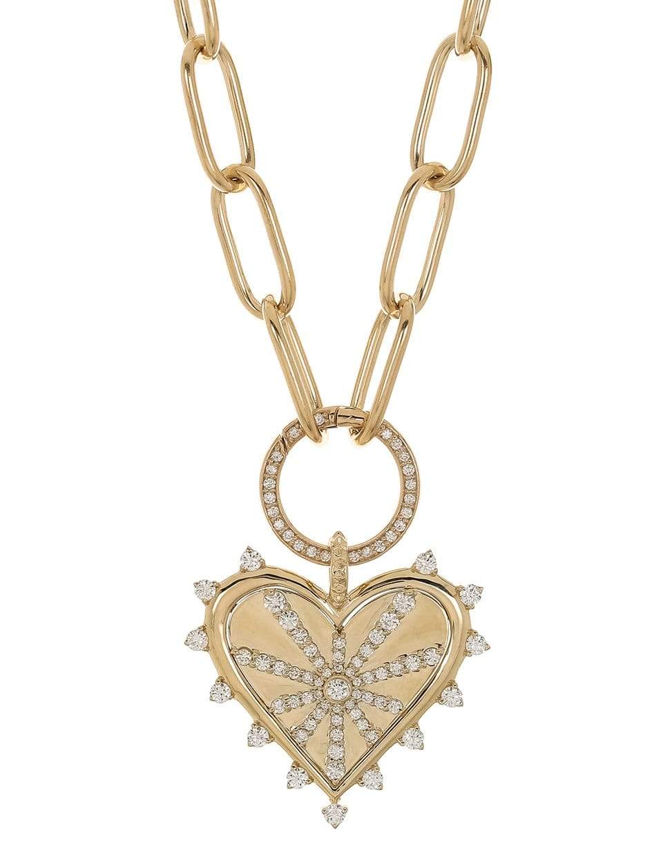 Spiked Heart Sardinia Clip Chain Necklace – Marissa Collections