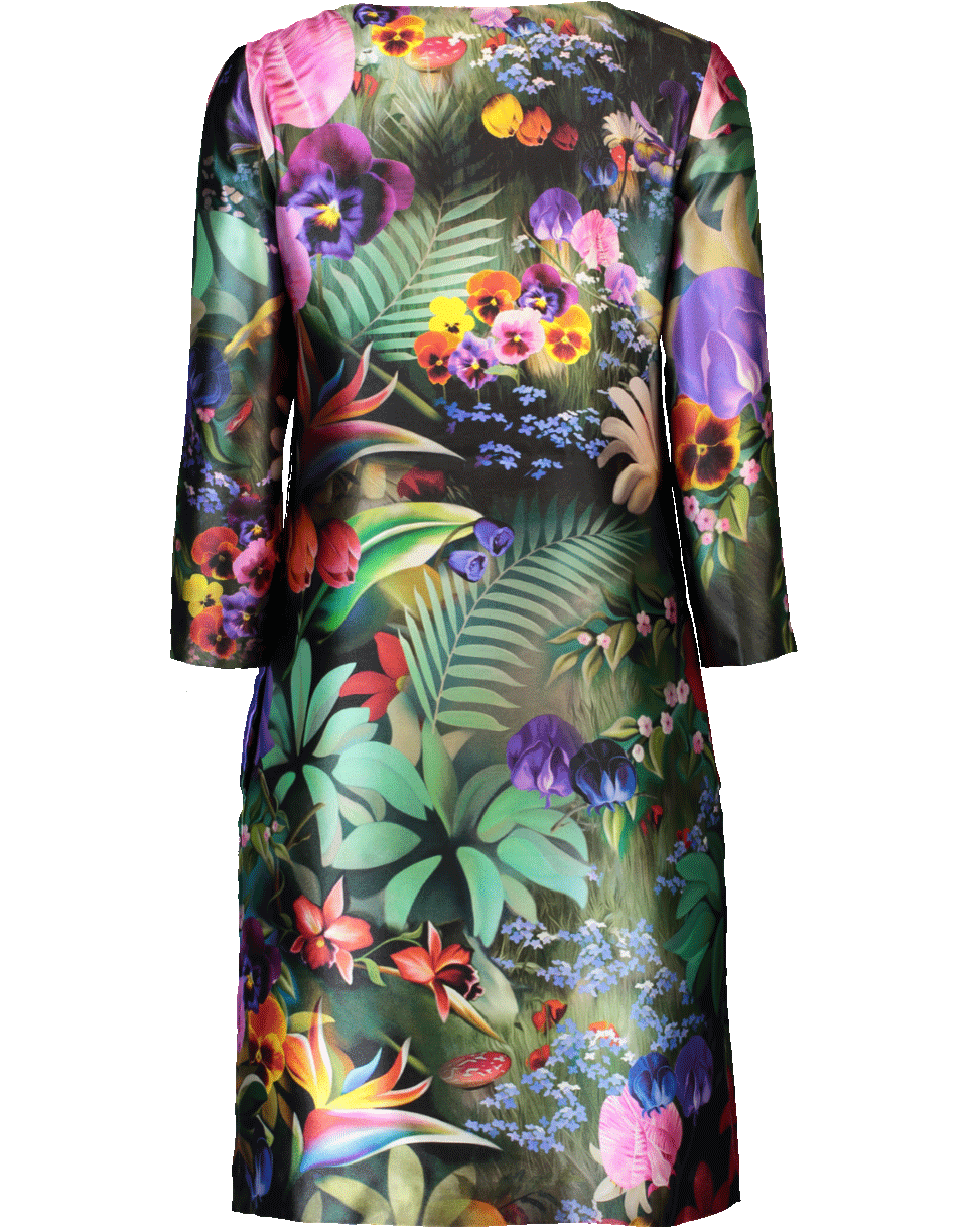 MARY KATRANTZOU-Rose Garden Print Dress-