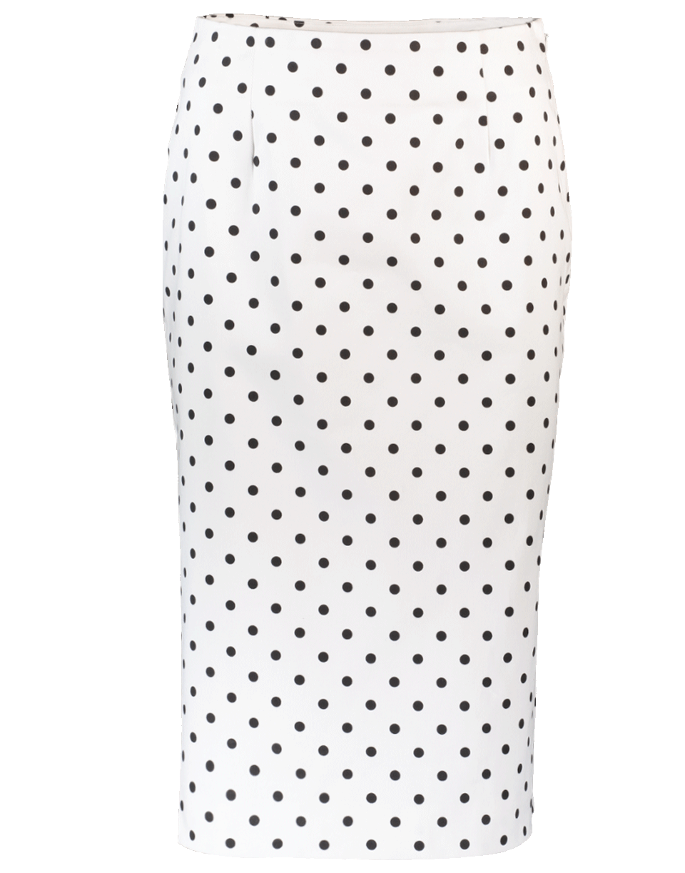 Sigma Polka Dot Pencil Skirt CLOTHINGSKIRTKNEE LENGT MARY KATRANTZOU   
