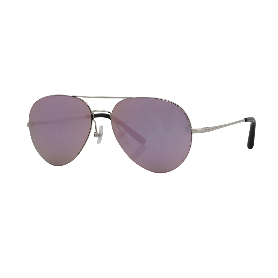 MATTHEW WILLIAMSON-Aviator Mirror Sunglasses-SLVR/PNK