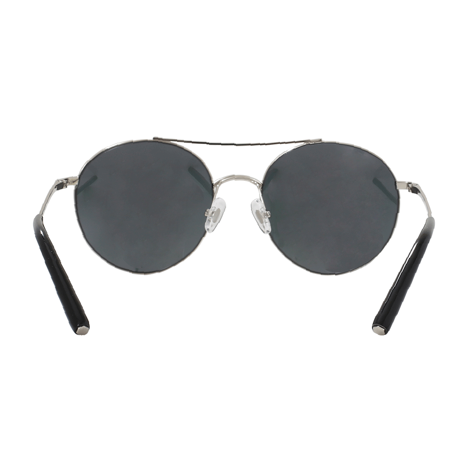 MATTHEW WILLIAMSON-Rounded Mirror Sunglasses-SLVR/PNK
