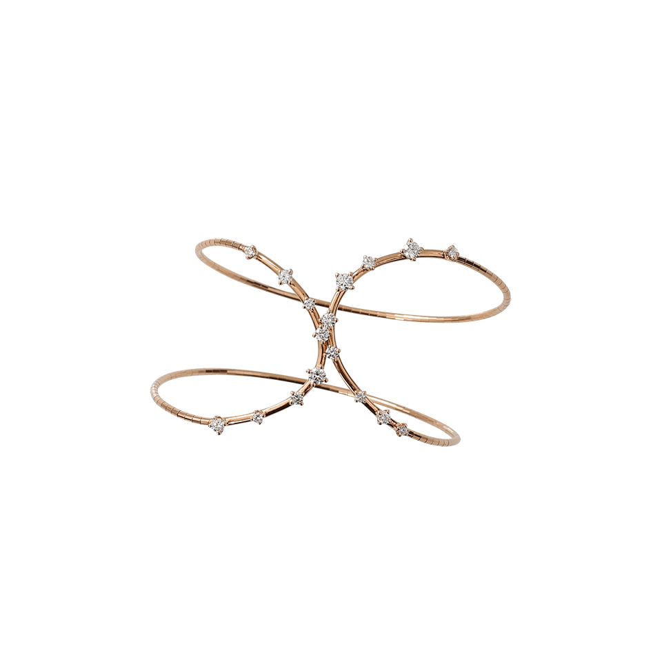 MATTIA CIELO-Rugiada Diamond Cuff Bracelet-ROSE GOLD